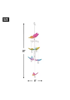 Summerfield Terrace Rainbow Acrylic Butterfly Windchimes -Bella-Vita Shop Belk 1567